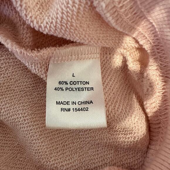 Vinyl Icons Pink Graphic Sweatshirt | Bora Bora Tahiti Print | Size L | NEW - Picture 6 of 6